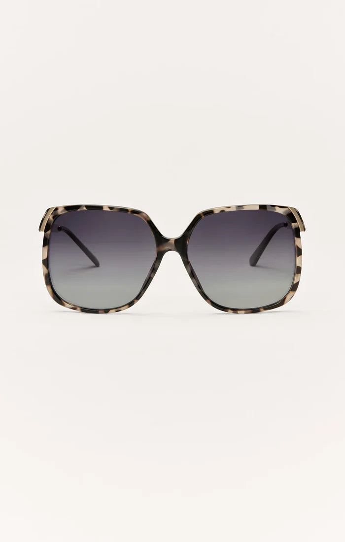 Riviera Marbled Tort-Bronze Polarized Sunglasses by Z Supply