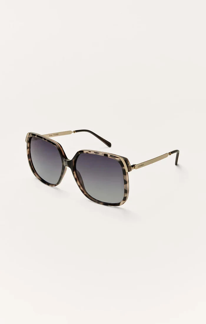 Riviera Marbled Tort-Bronze Polarized Sunglasses by Z Supply