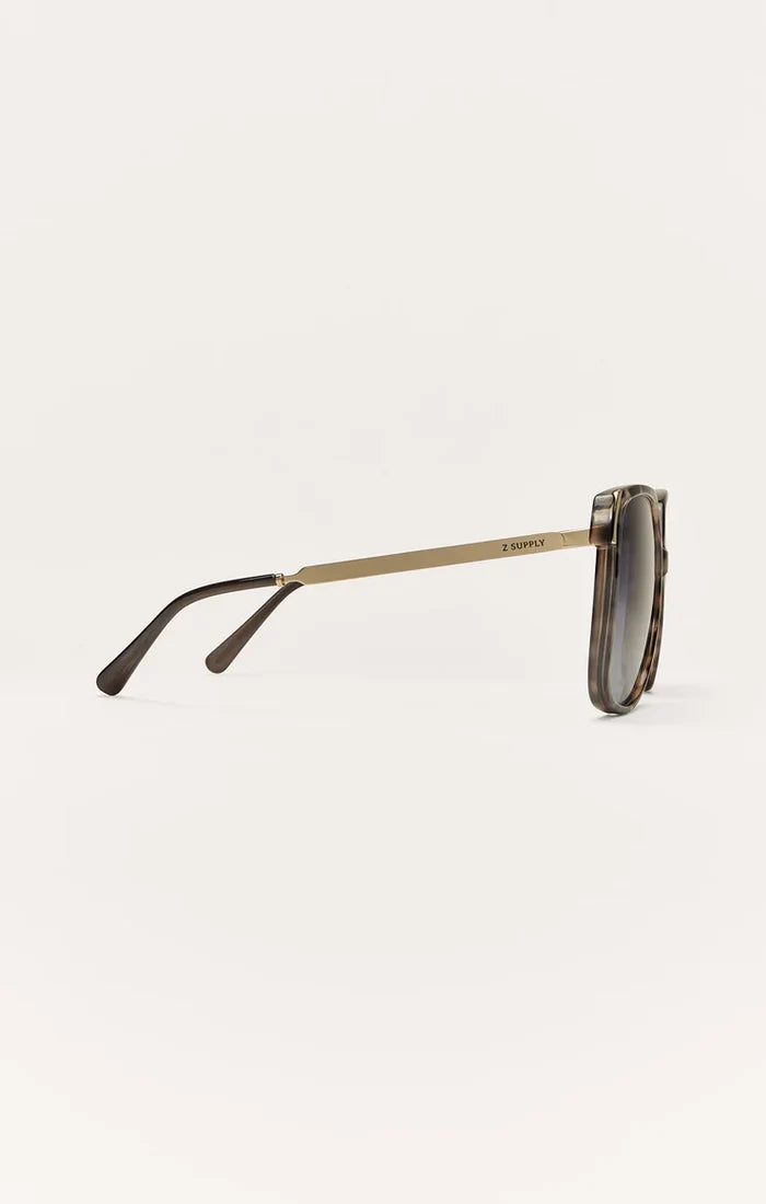 Riviera Marbled Tort-Bronze Polarized Sunglasses by Z Supply