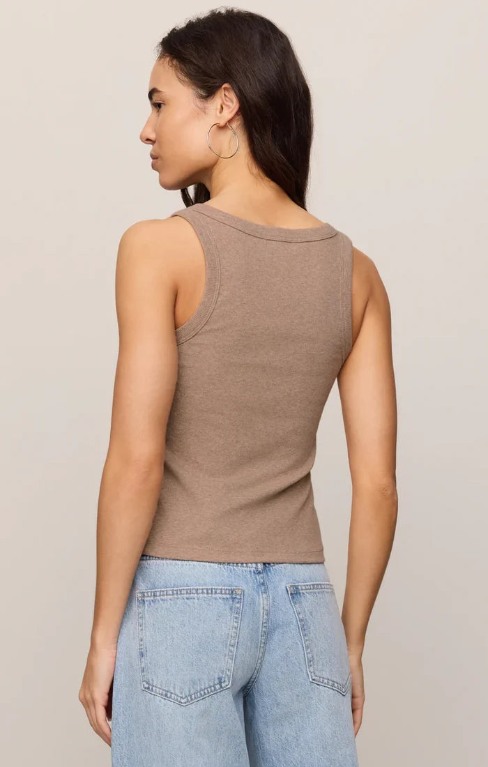 Rowe Scoop Tank - Heather Ash