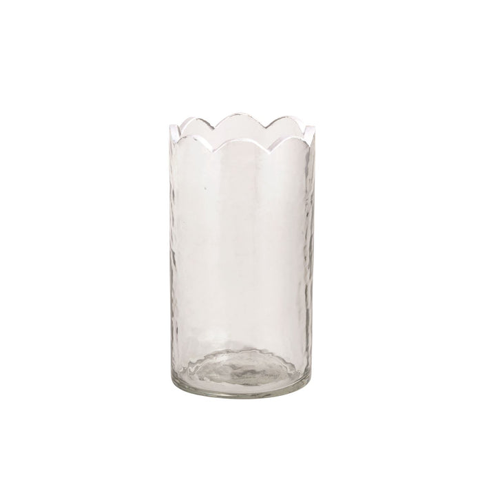 Scalloped Glass Bud Vases (assorted sizes)