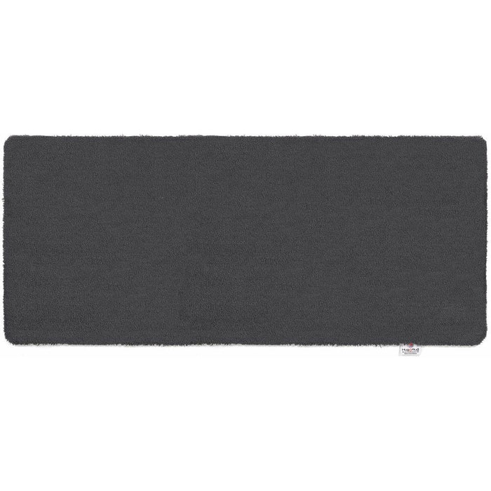Sense Charcoal Washable Runner- a 100% recycled polyester runner in a solid dark grey.