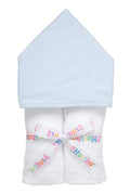 Small Check Everykid Towel, Blue