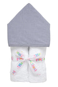 Small Check Everykid Towel, Navy