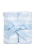 Small Check Set of Two Burps, Blue
