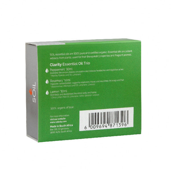 SOiL Clarity Essential Oil Trio
