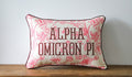 Sorority Toile Pillow- Alpha Omicron Pi