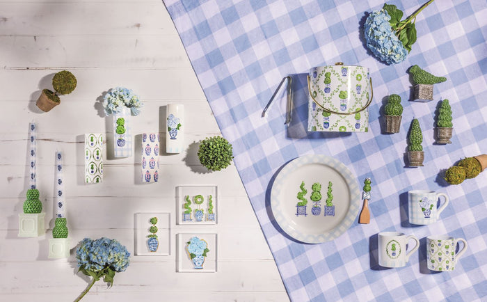Spring Topiary & Floral Coffee Mugs (assorted styles)