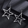 Star Drop Name Earrings Earring MelodyNecklace