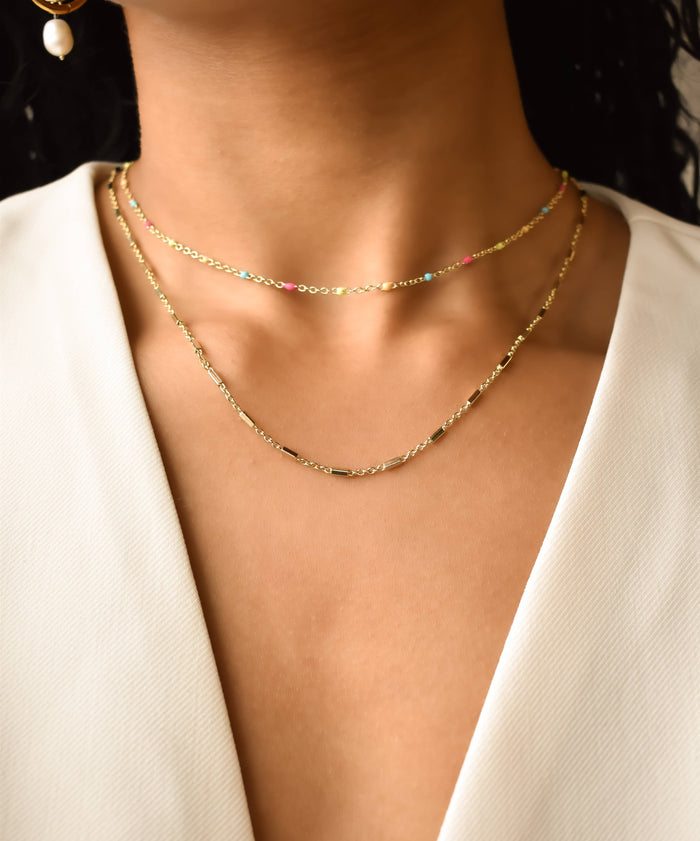 Station Bar Chain (Threader Chain for Charms and Initials) by The Sis Kiss