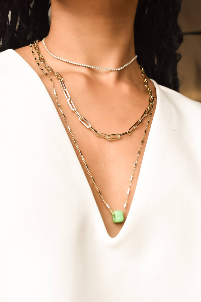 Station Bar Chain (Threader Chain for Charms and Initials) by The Sis Kiss