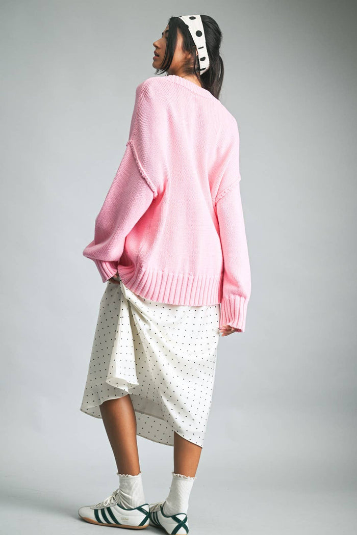 Stella Drop Shoulder Knit Summer Sweater