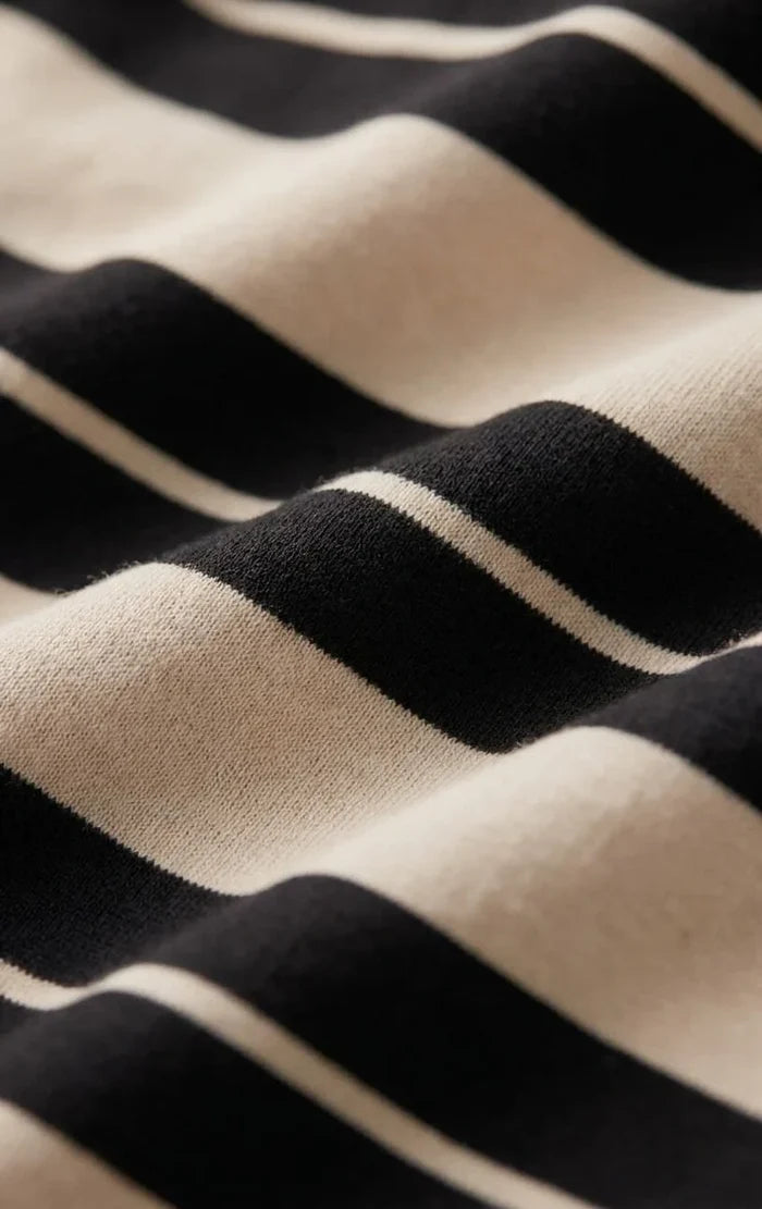 Stellan Striped Tee - Ash Black Stripe by Z Supply