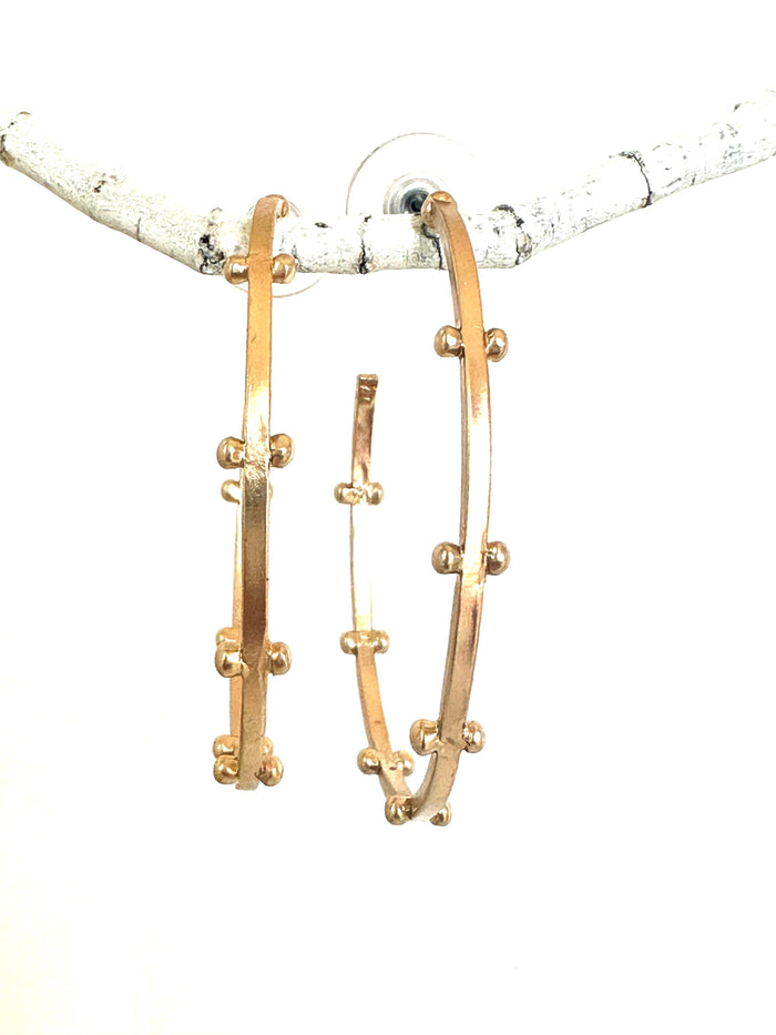 Studded BAll Hoops