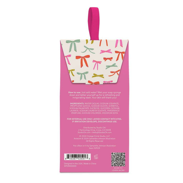 Studio Oh! Put a Bow On It Grapefruit Soap-Infused Sponge