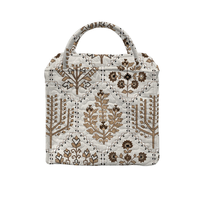 Tavi Neutral Quilted Handbag