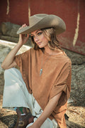 Tayla Studded High Low Oversized Tee