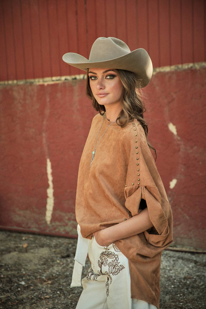 Tayla Studded High Low Oversized Tee