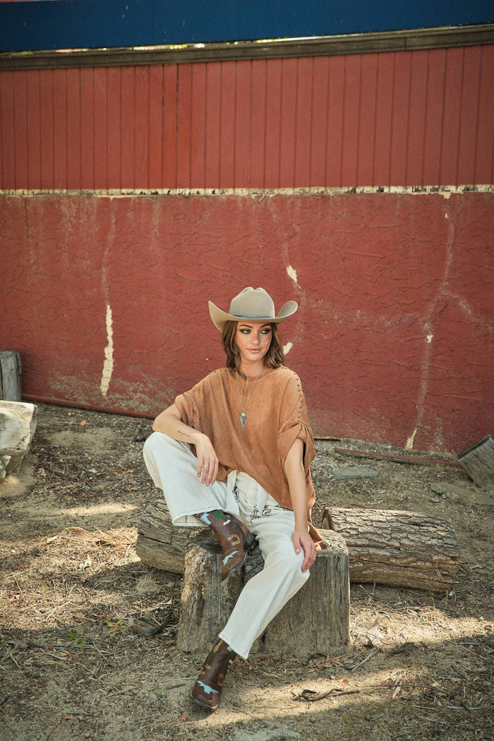 Tayla Studded High Low Oversized Tee