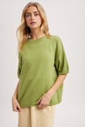 Taylor Basic Short Sleeve Sweater Tee