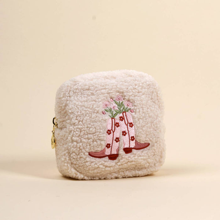 Teddy Pouch–Square Cowgirl Boots