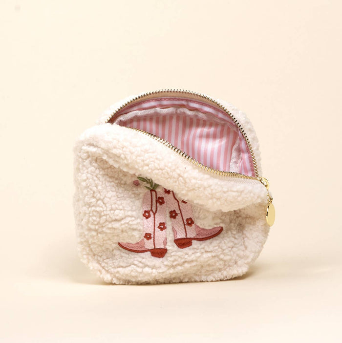 Teddy Pouch–Square Cowgirl Boots