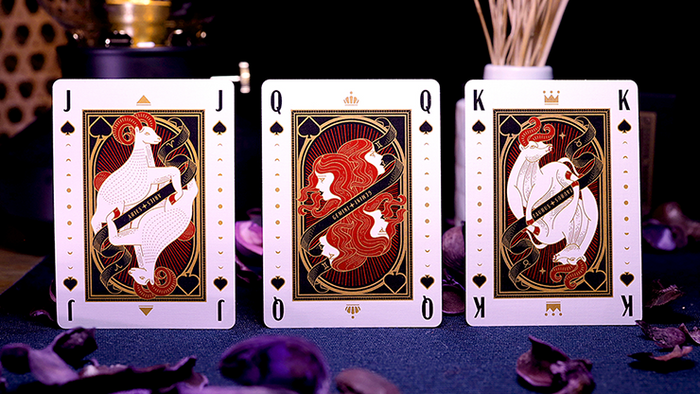 PlayingCardDecks.com-The Constellation Champagne Gold Playing Cards Cartamundi