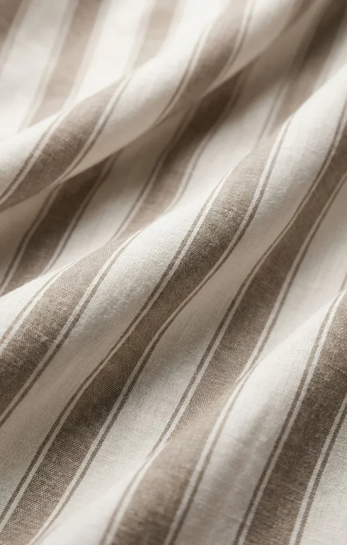 The Perfect Striped Pant - Light Toffee