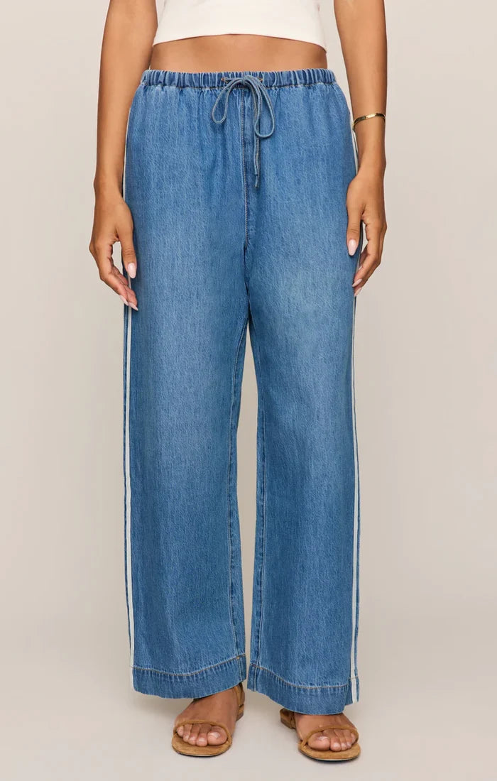 The Sidelines Denim Track Pant - Dreamstate by Z Supply