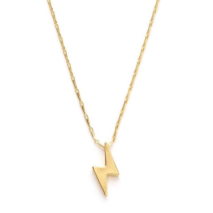 Tiny Lightning Bolt Necklace