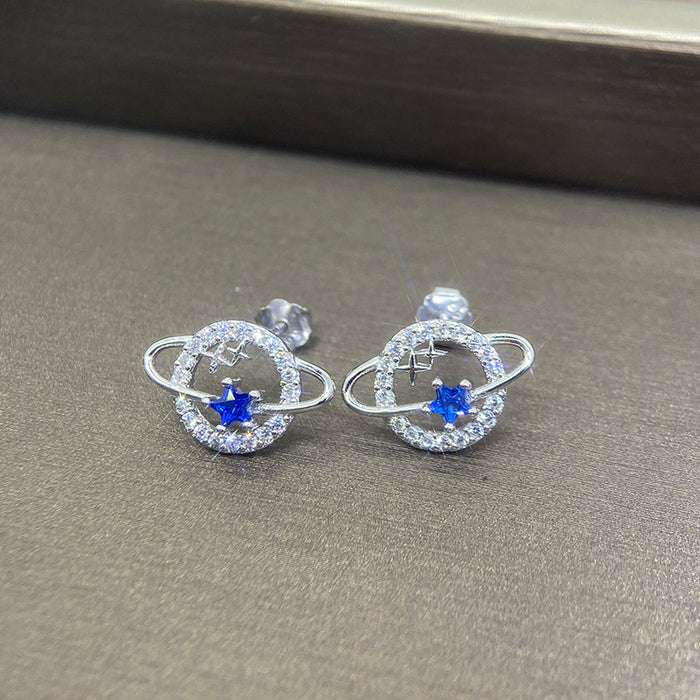 To My Beautiful Granddaughter Moon & Stars Planet Earrings