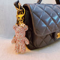 Twinkle Teddy Luxe Bag Charm – Pink Crystal Bear