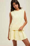 Violet French Terry Tank
