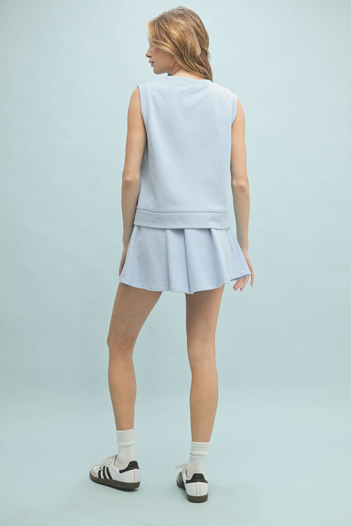 Violet French Terry Tank