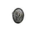 Western Cactus Scarf Ring
