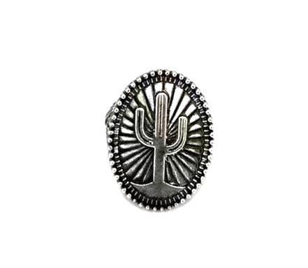 Western Cactus Scarf Ring
