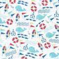 Whales/Anchors 60" #2727