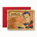 Wood Folding Card - I Find You Mesmerizing