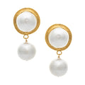 Yochi Omari Double Pearl Drop Earrings