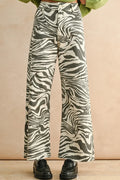Zebra Print Stretch Pants